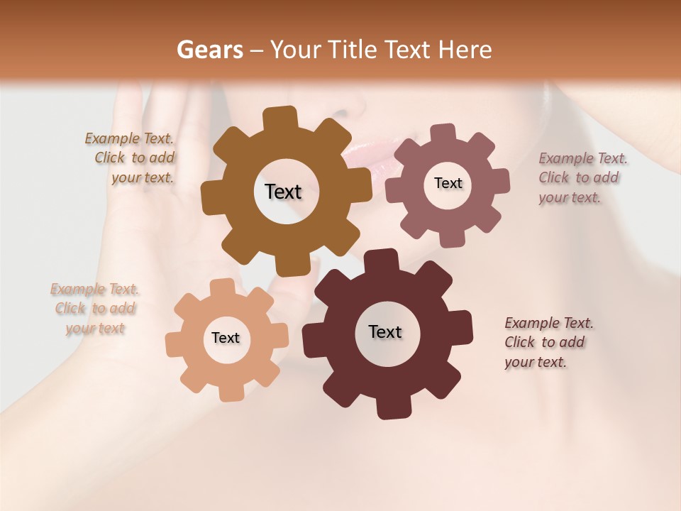 Caucasian Attractive Portrait PowerPoint Template