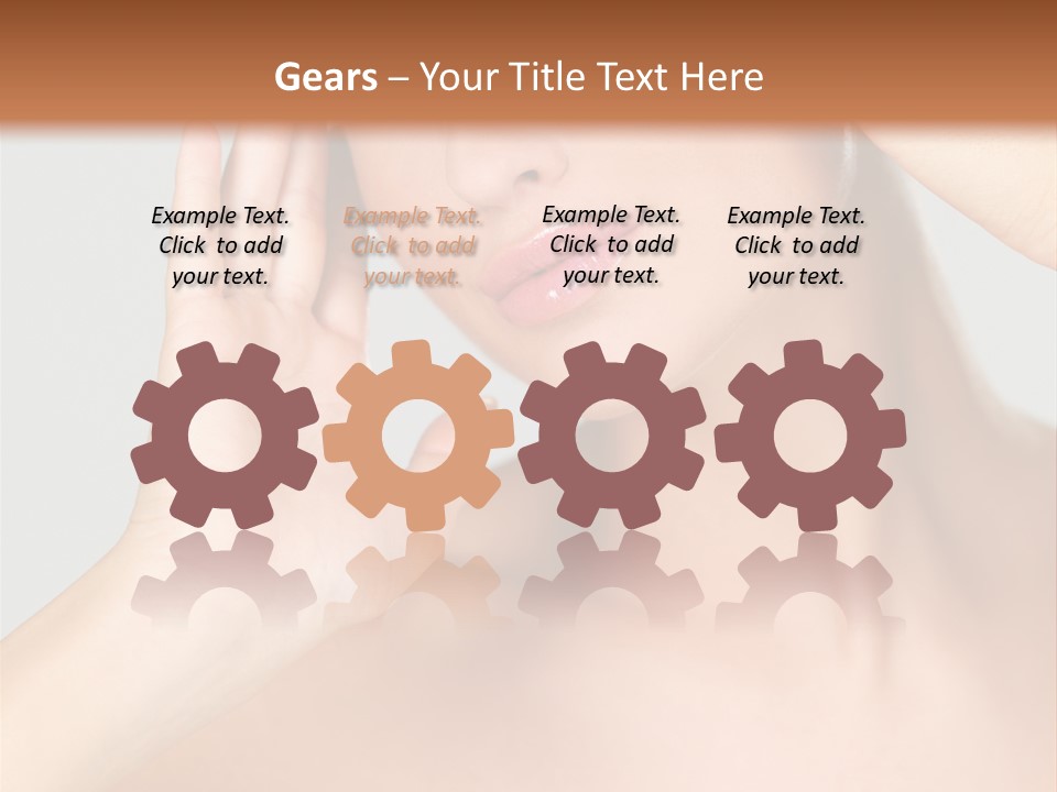 Caucasian Attractive Portrait PowerPoint Template