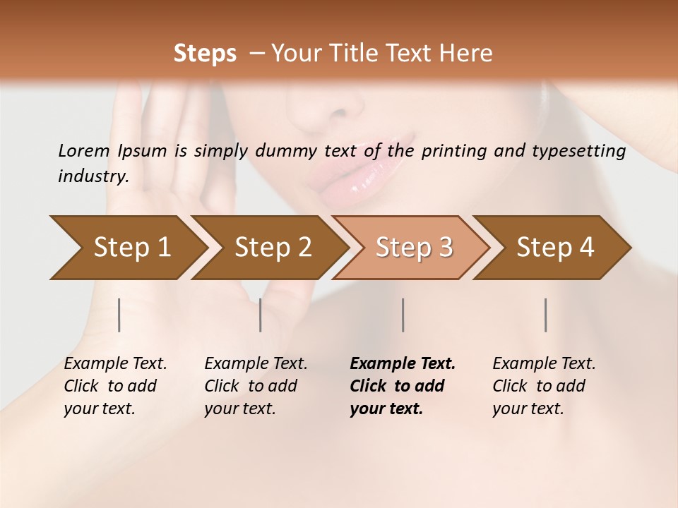 Caucasian Attractive Portrait PowerPoint Template