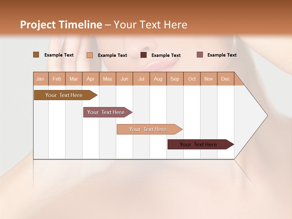 Caucasian Attractive Portrait PowerPoint Template