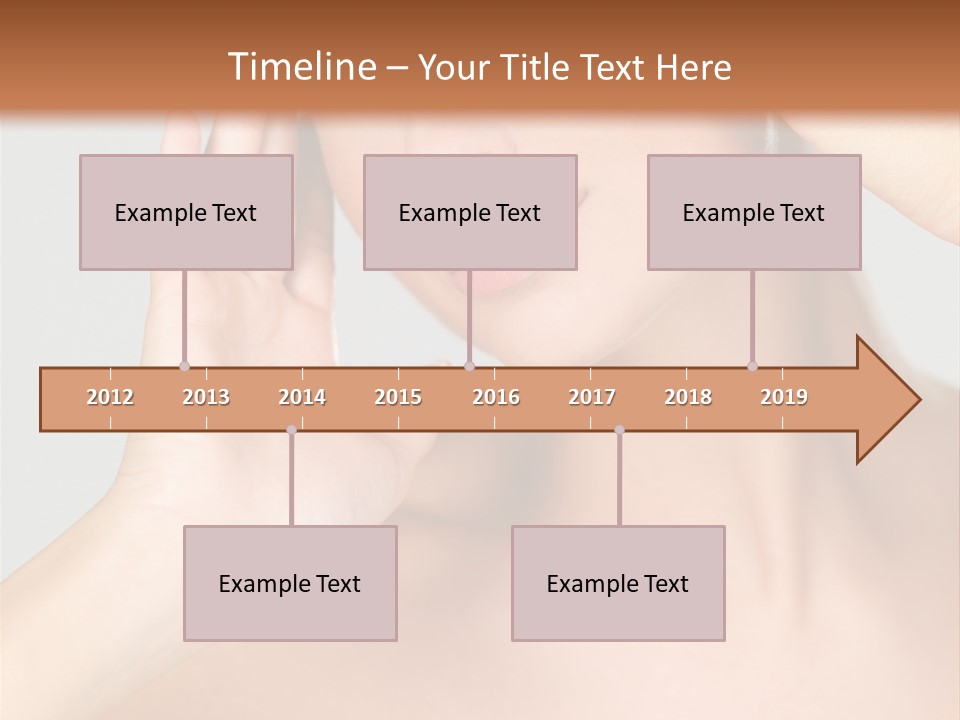 Caucasian Attractive Portrait PowerPoint Template