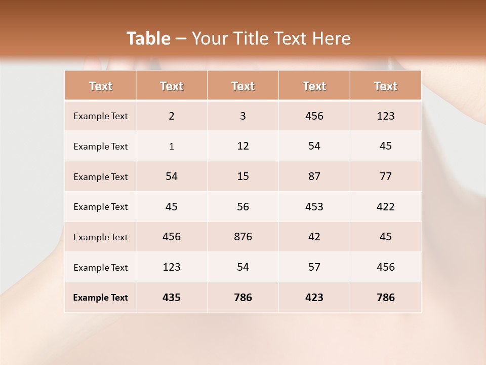 Caucasian Attractive Portrait PowerPoint Template