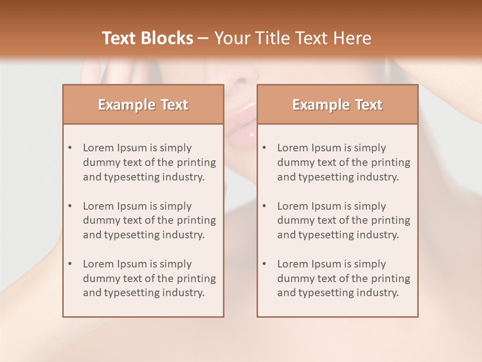 Caucasian Attractive Portrait PowerPoint Template