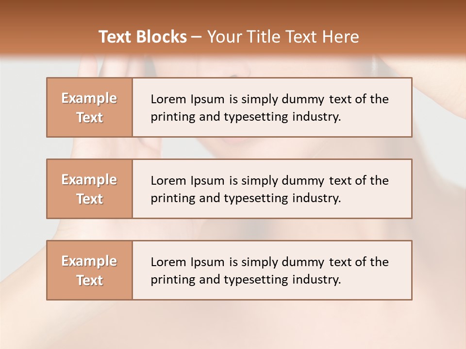 Caucasian Attractive Portrait PowerPoint Template