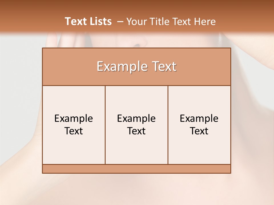 Caucasian Attractive Portrait PowerPoint Template