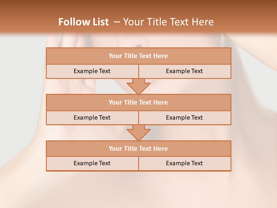 Caucasian Attractive Portrait PowerPoint Template