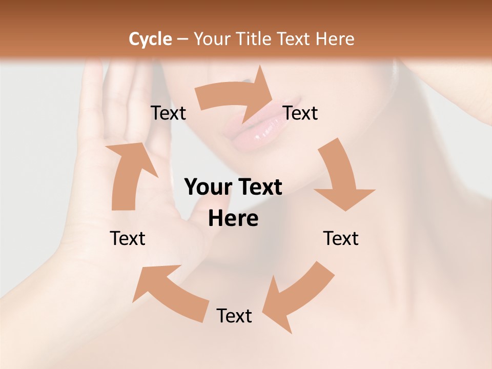 Caucasian Attractive Portrait PowerPoint Template