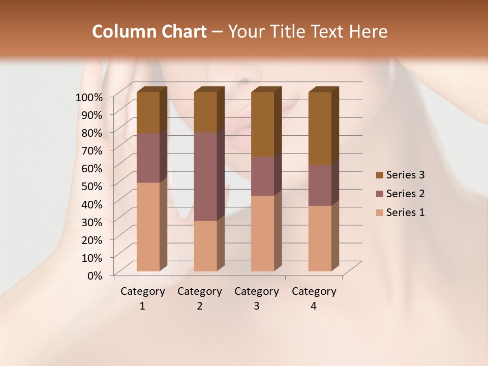 Caucasian Attractive Portrait PowerPoint Template