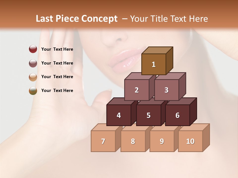 Caucasian Attractive Portrait PowerPoint Template