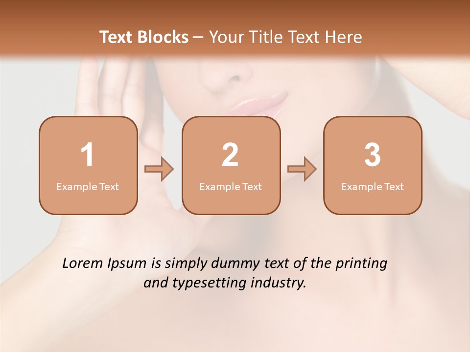 Caucasian Attractive Portrait PowerPoint Template