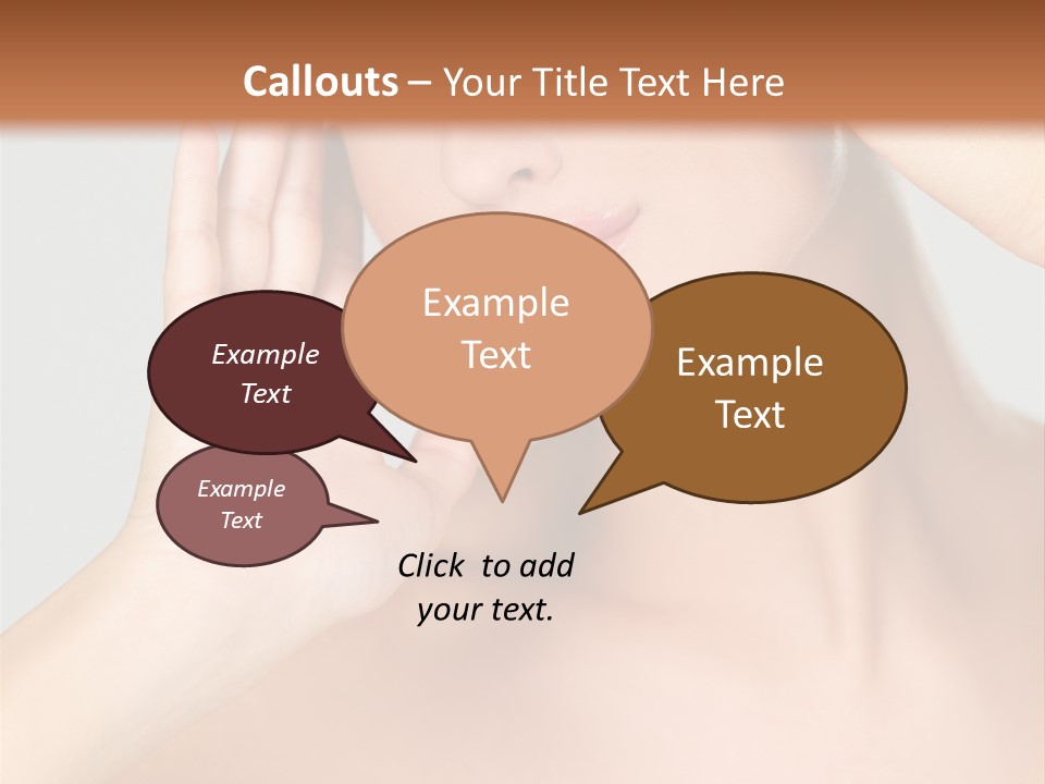 Caucasian Attractive Portrait PowerPoint Template