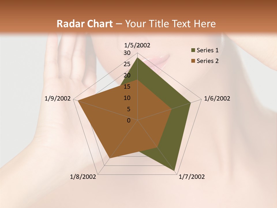 Caucasian Attractive Portrait PowerPoint Template