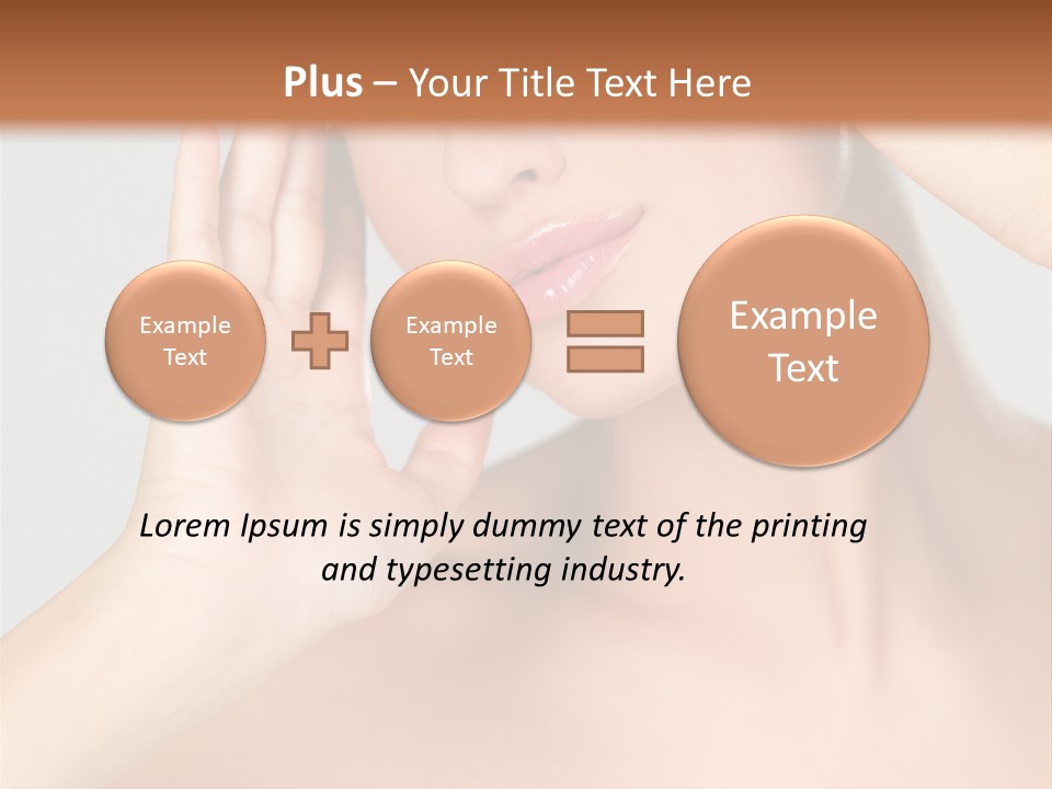 Caucasian Attractive Portrait PowerPoint Template