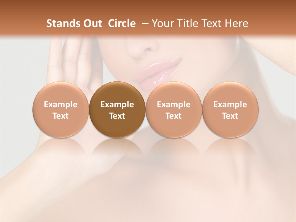 Caucasian Attractive Portrait PowerPoint Template