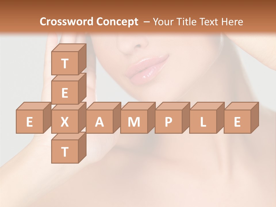 Caucasian Attractive Portrait PowerPoint Template