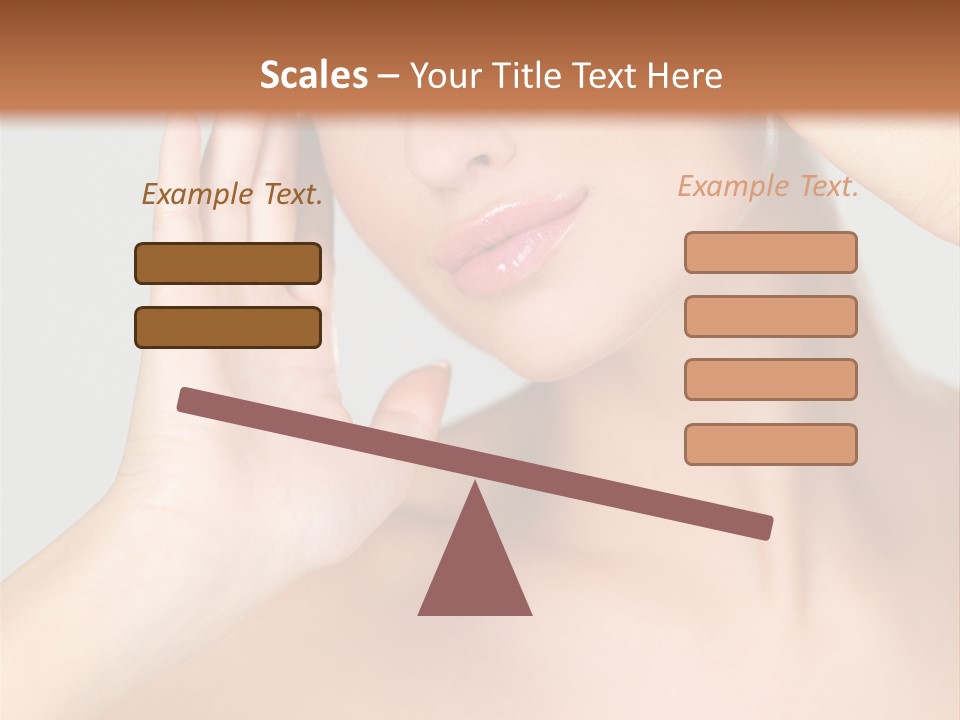 Caucasian Attractive Portrait PowerPoint Template