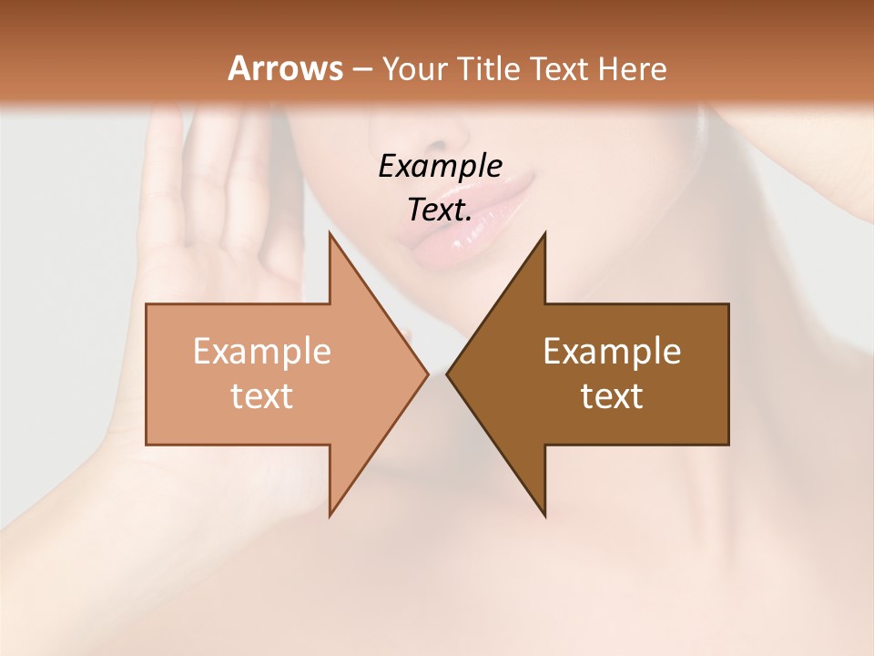 Caucasian Attractive Portrait PowerPoint Template