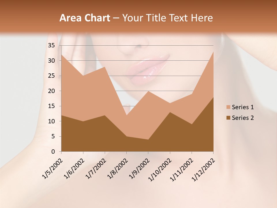 Caucasian Attractive Portrait PowerPoint Template
