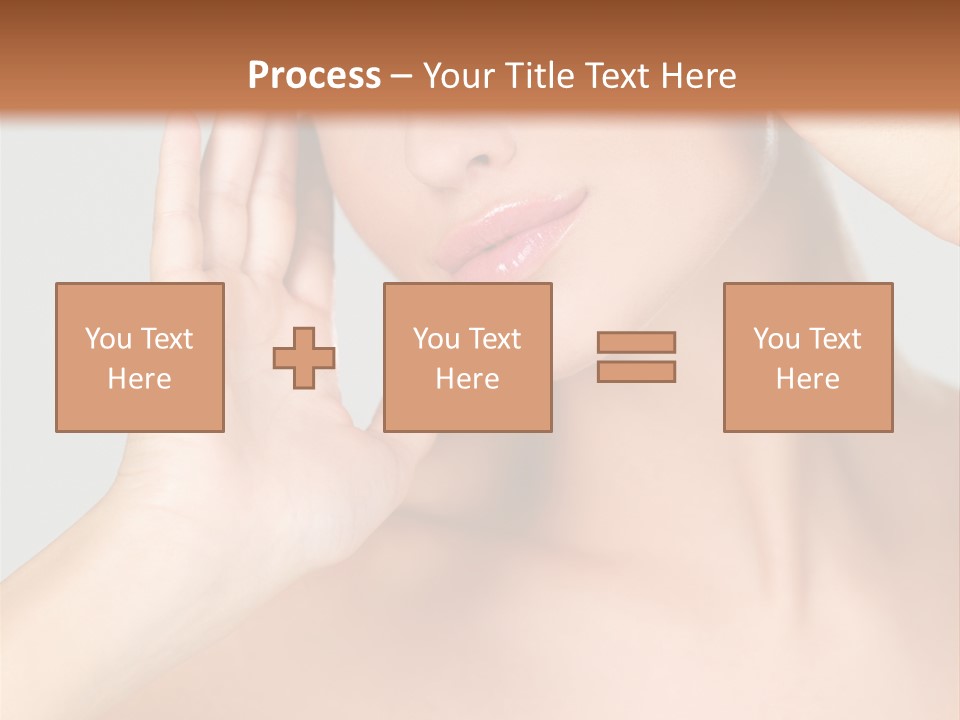 Caucasian Attractive Portrait PowerPoint Template