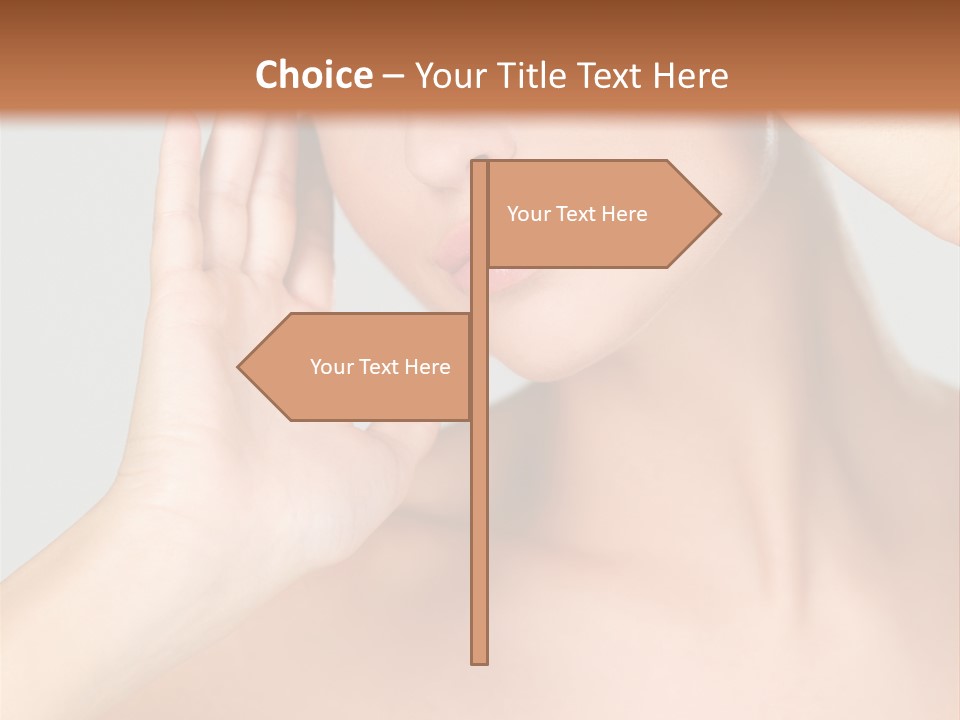 Caucasian Attractive Portrait PowerPoint Template