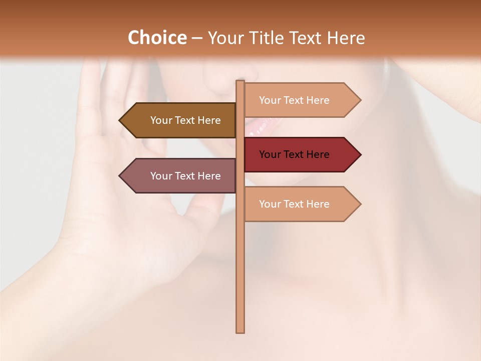 Caucasian Attractive Portrait PowerPoint Template