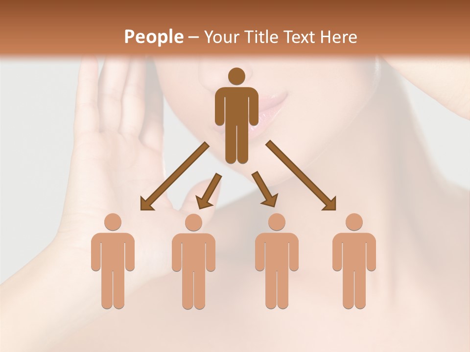 Caucasian Attractive Portrait PowerPoint Template