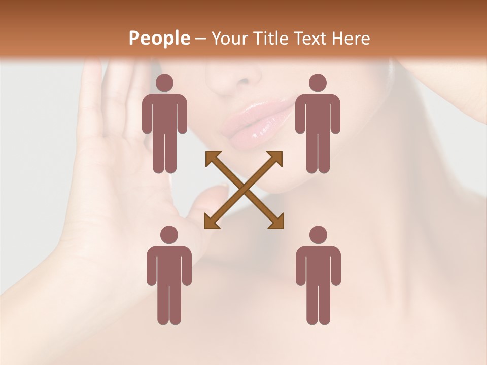 Caucasian Attractive Portrait PowerPoint Template