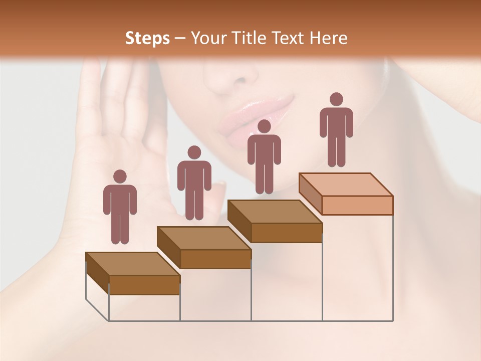 Caucasian Attractive Portrait PowerPoint Template