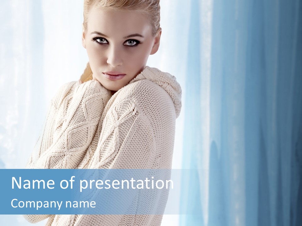 Female Stylish Lady PowerPoint Template