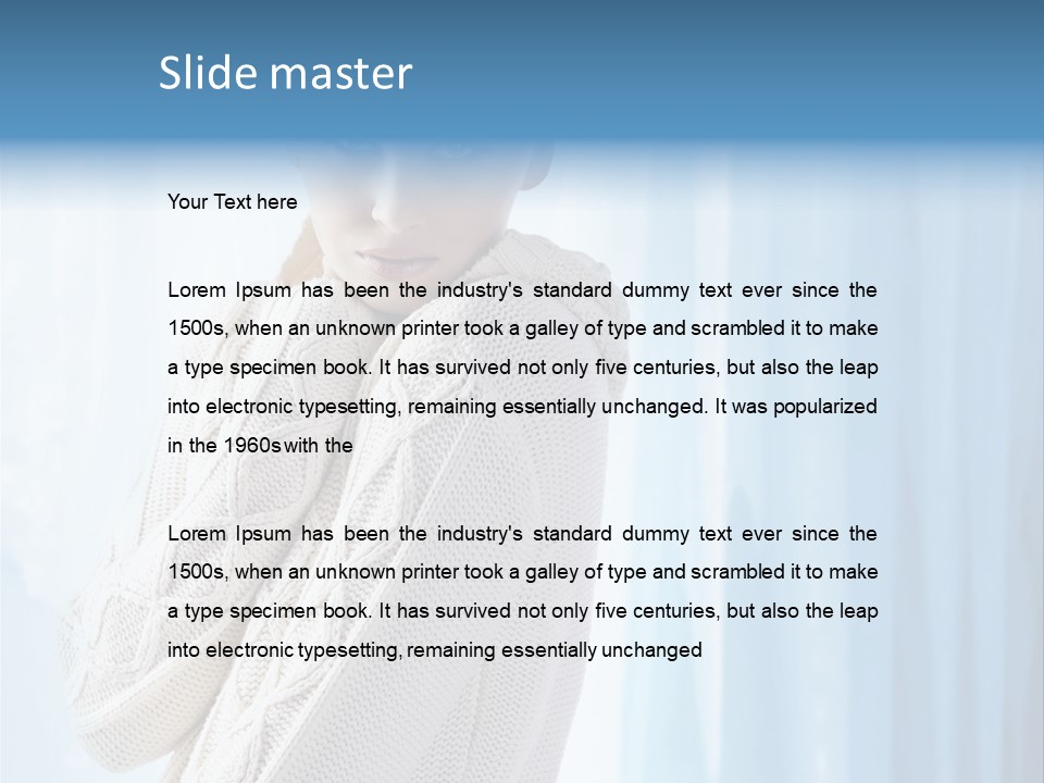 Female Stylish Lady PowerPoint Template