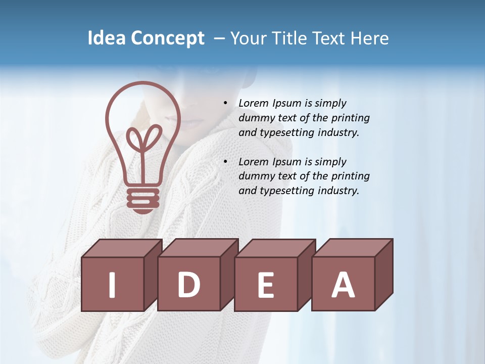 Female Stylish Lady PowerPoint Template