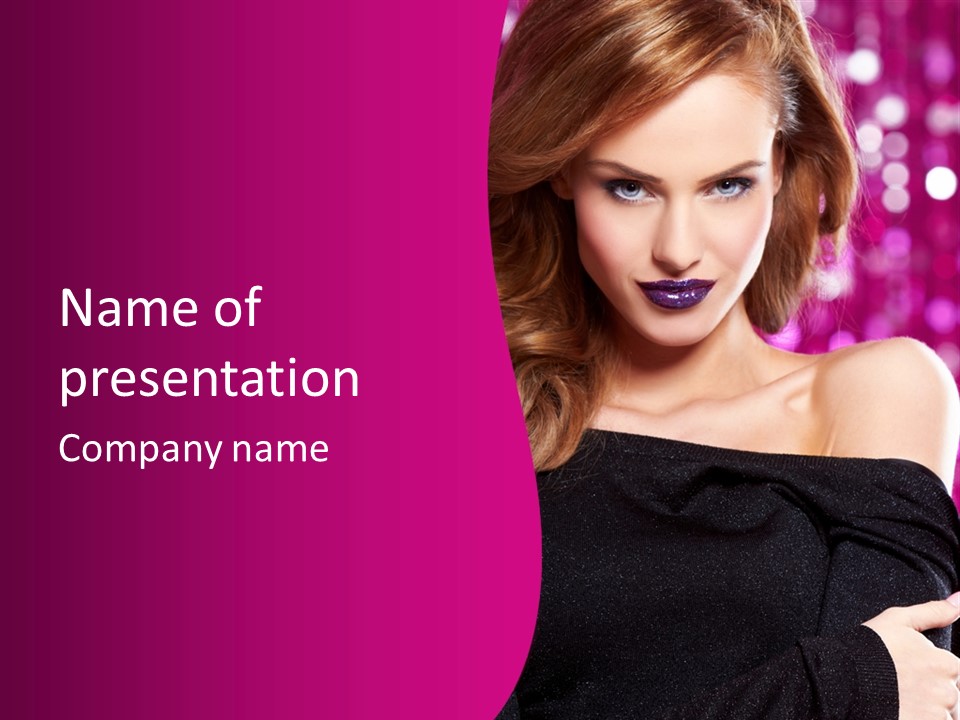 Woman Y Advertising PowerPoint Template