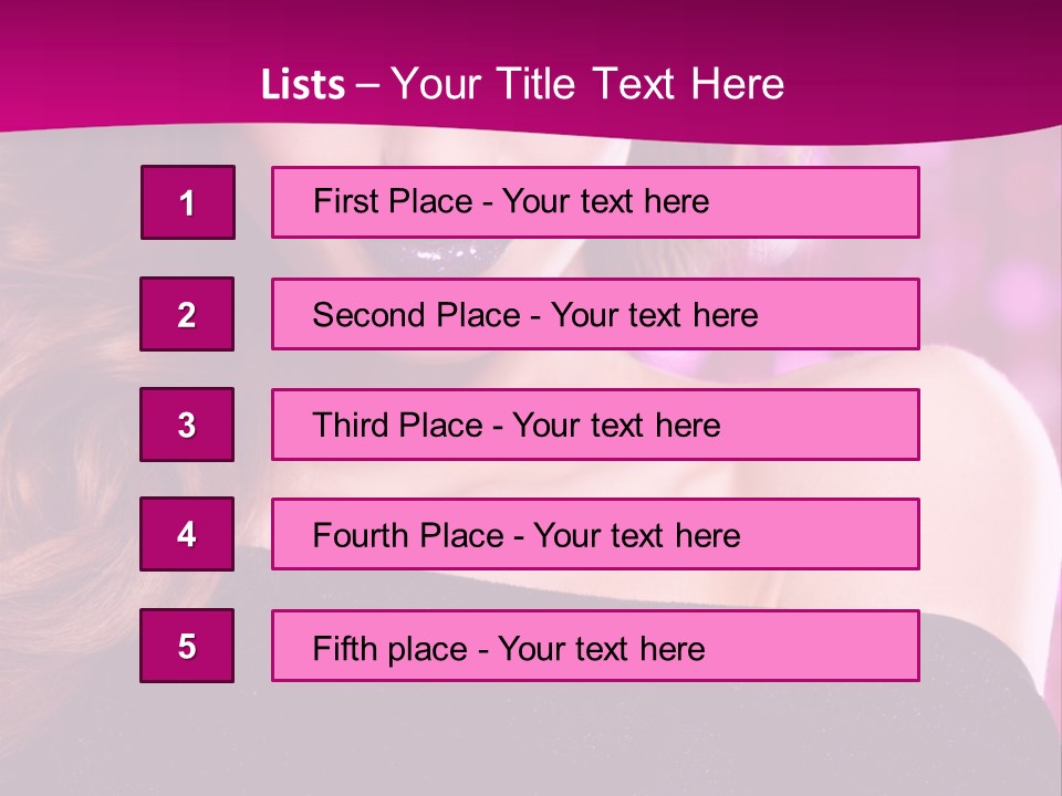 Woman Y Advertising PowerPoint Template