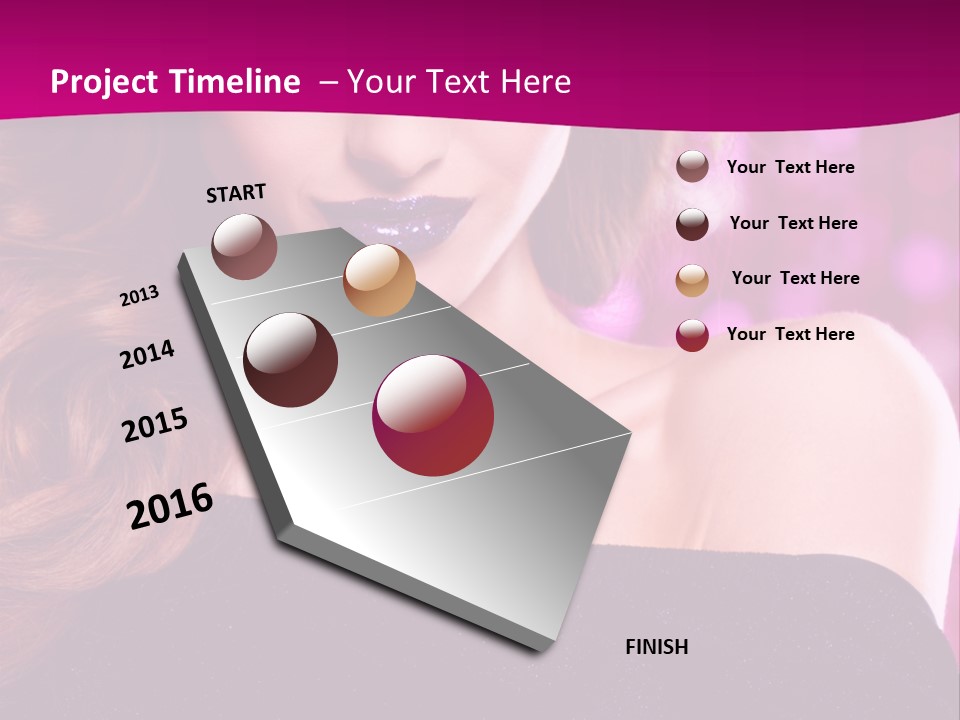 Woman Y Advertising PowerPoint Template