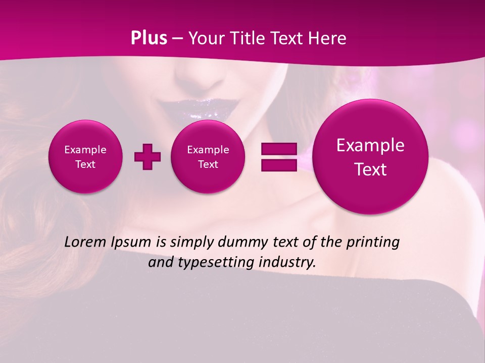 Woman Y Advertising PowerPoint Template