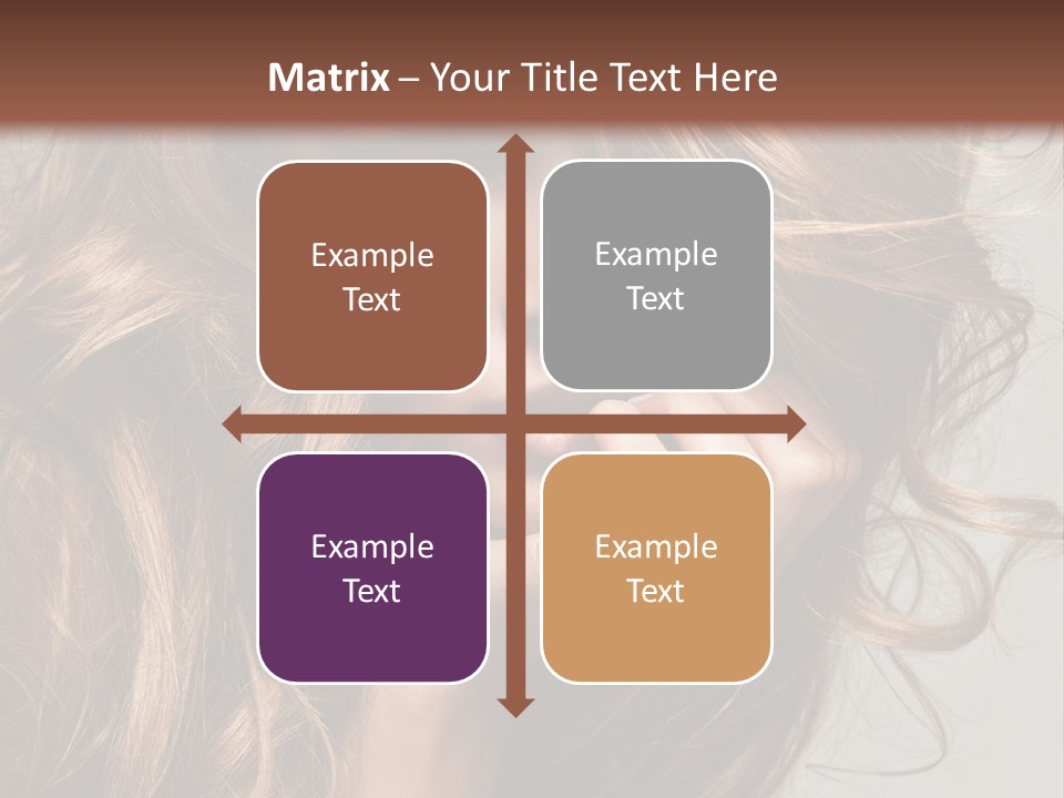 Kobiece Twarz Pani PowerPoint Template