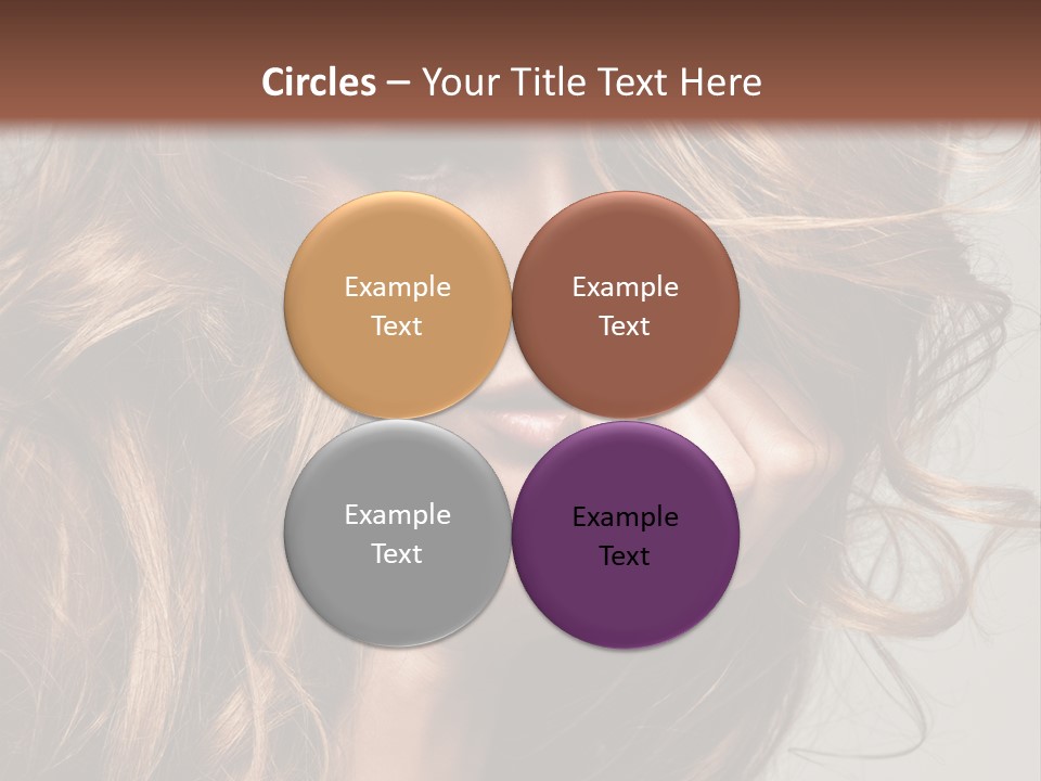 Kobiece Twarz Pani PowerPoint Template