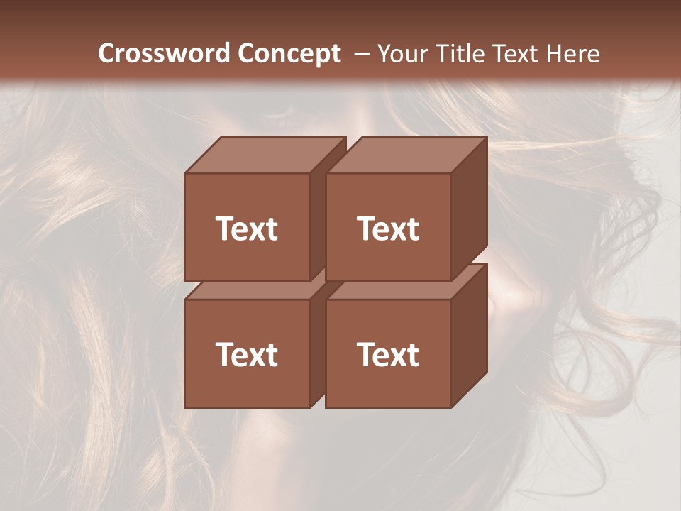 Kobiece Twarz Pani PowerPoint Template