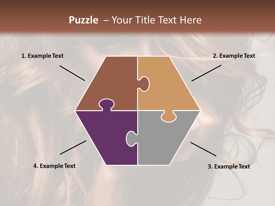 Kobiece Twarz Pani PowerPoint Template