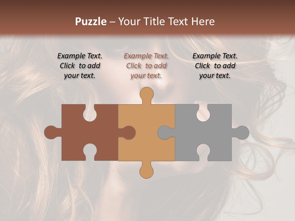 Kobiece Twarz Pani PowerPoint Template