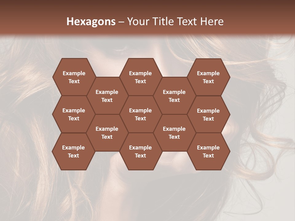 Kobiece Twarz Pani PowerPoint Template