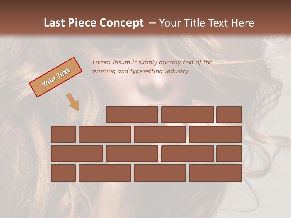 Kobiece Twarz Pani PowerPoint Template