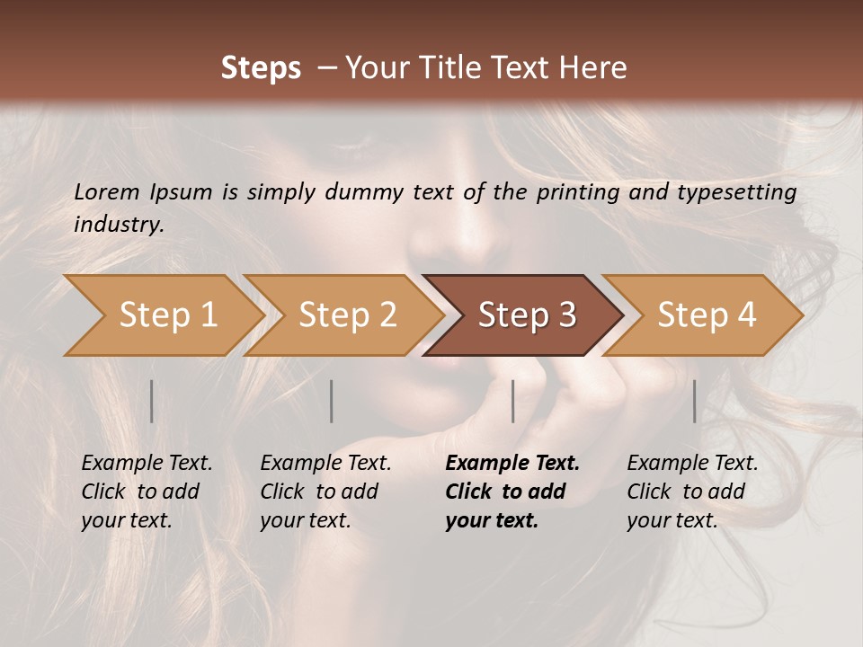 Kobiece Twarz Pani PowerPoint Template