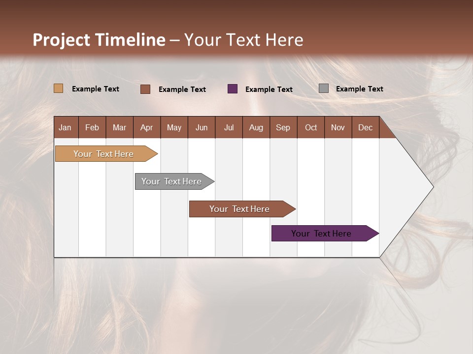 Kobiece Twarz Pani PowerPoint Template