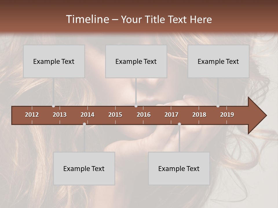 Kobiece Twarz Pani PowerPoint Template