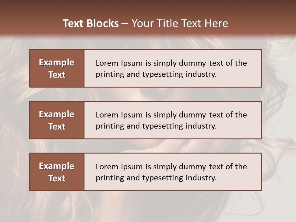 Kobiece Twarz Pani PowerPoint Template