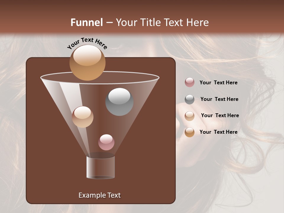 Kobiece Twarz Pani PowerPoint Template