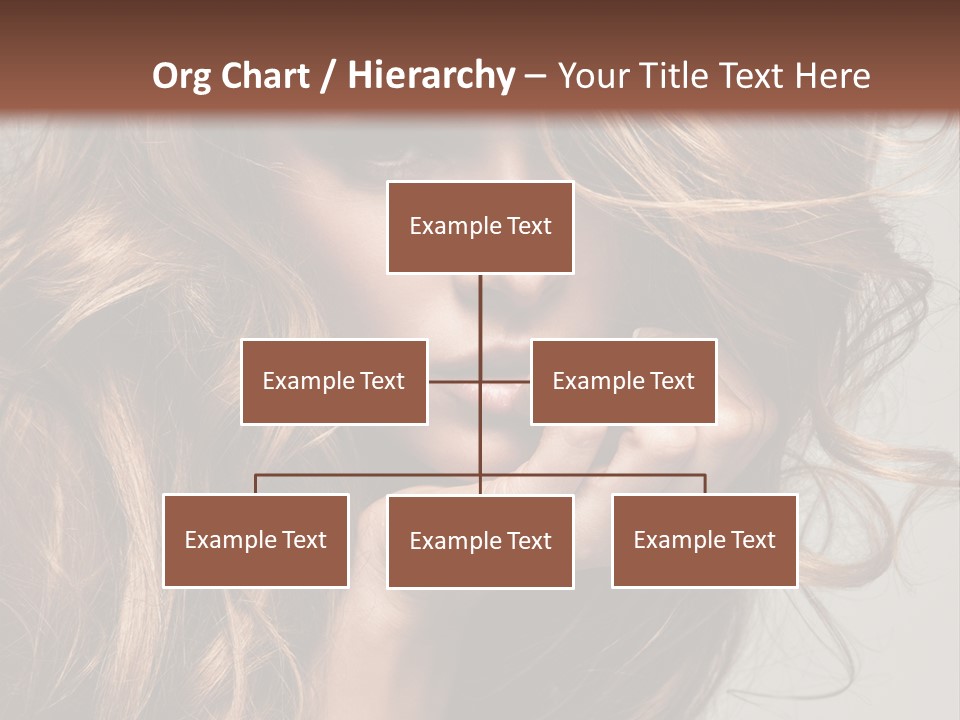 Kobiece Twarz Pani PowerPoint Template