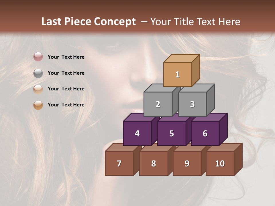 Kobiece Twarz Pani PowerPoint Template