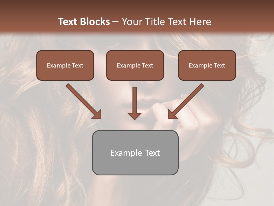 Kobiece Twarz Pani PowerPoint Template